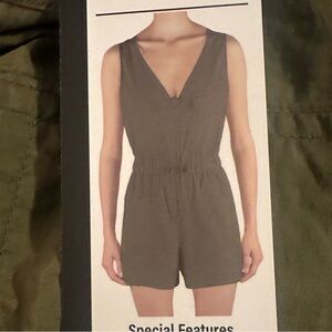 Madden NYC Olive green utility romper